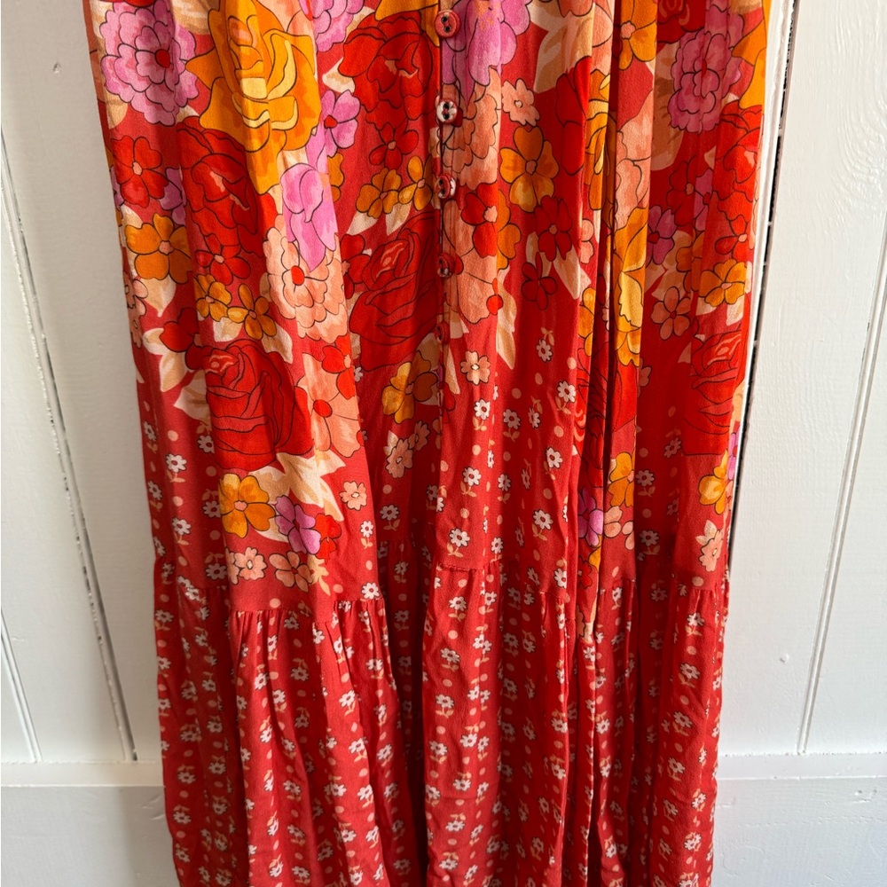 NWT Spell Yellow Rose Gown in Desert Rose - Picture 7 of 12